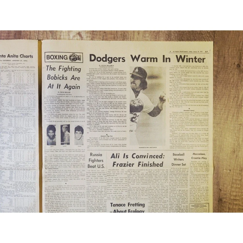 1973 Jan 28: LA Herald Bill Walton UCLA Win 61 Straight Games College Basketball